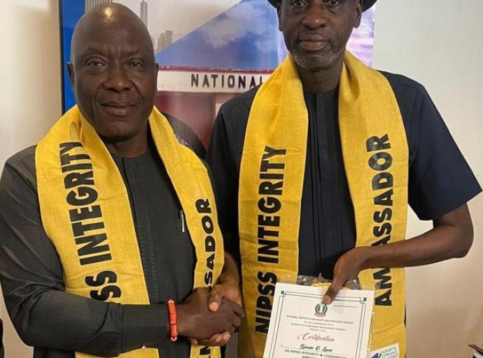 SYLVESTER EGEDE BECOMES NIPSS INTEGRITY AMBASSADOR 